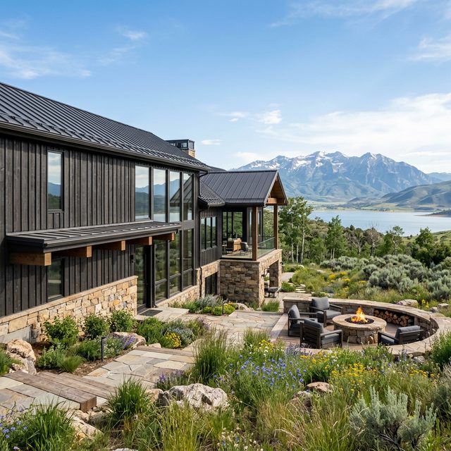 Roderick Builders mountain modern home in Park City