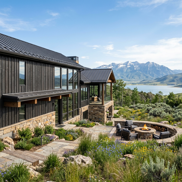 Roderick Builders mountain modern home in Park City