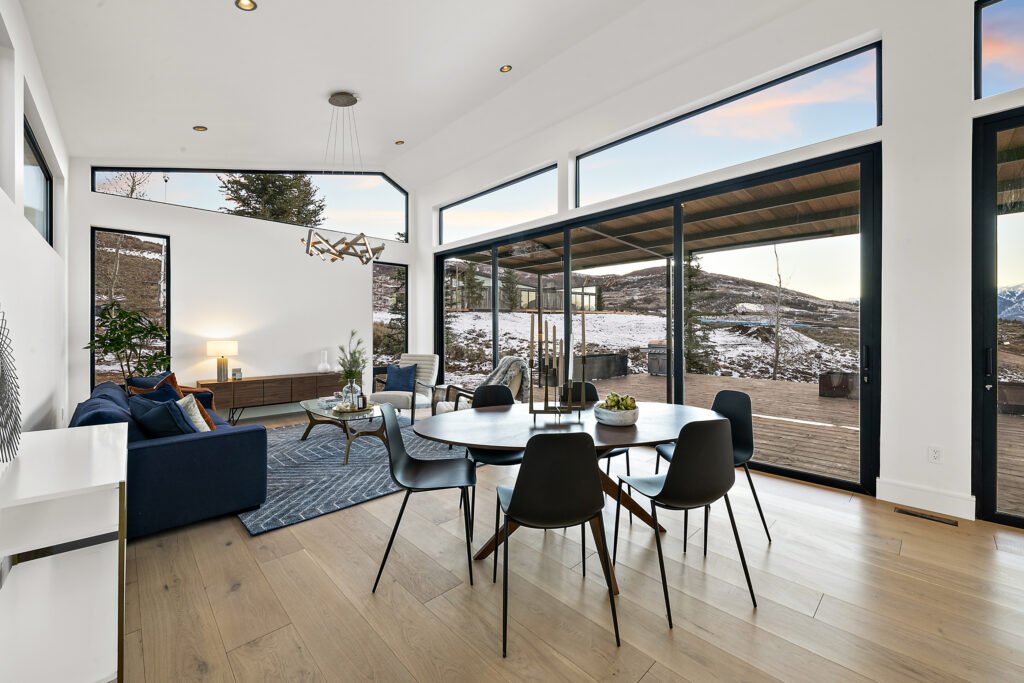 Icon Haus — vaulted great room by Roderick Builders