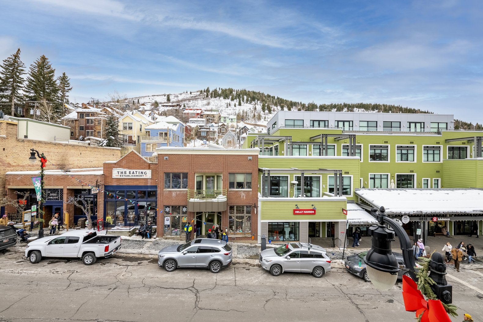 Site context — Main Street, Park City. Where every Roderick project begins: the land and the streetscape around it.